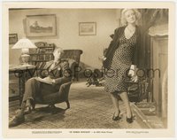 7p1425 OF HUMAN BONDAGE 8x10 still 1934 Leslie Howard stares at tramp Bette Davis who tortures him!