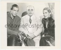 7p1439 PLAINSMAN candid 8.25x10 still 1936 former French Premier visits Gary Cooper & Jean Arthur!