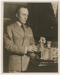 7p1451 SAX ROHMER 8x10 radio publicity still 1931 in his London study after Yu'an Hee See broadcast!