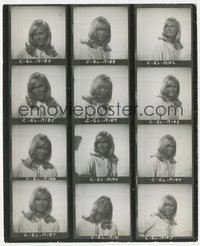 7p1454 SHIRLEY EATON 8x10 contact sheet 1967 twelve great portraits when she made Eight on the Lam