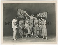 7p1455 SINGED WINGS candid 8x10 key book still 1922 Bebe Daniels as a butterfly w/ director & girls!