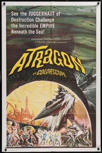 7p0221 ATRAGON 1sh 1965 Ishiro Honda's Kaitei Gunkan, most fantastic sci-fi shocker ever filmed!