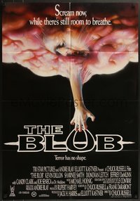 7p0185 BLOB Aust 1sh 1988 scream now while there's still room to breathe, terror has no shape!