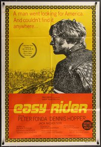 7p0188 EASY RIDER Aust 1sh 1970 Peter Fonda, Dennis Hopper biker classic, different & ultra rare!