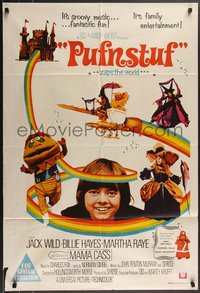 7p0194 PUFNSTUF Aust 1sh 1970 Sid & Marty Krofft musical, wacky images of characters!