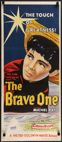 7p0155 BRAVE ONE Aust daybill R1956 Dalton Trumbo, about a boy and pet bull, different & ultra rare!