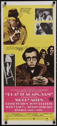 7p0174 PLAY IT AGAIN, SAM Aust daybill 1973 Woody Allen, Keaton, Lacy as Humphrey Bogart!