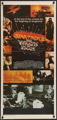 7p0179 STAR TREK II Aust daybill 1982 The Wrath of Khan, Leonard Nimoy, William Shatner