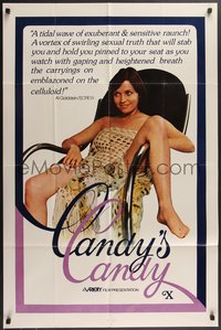 7p0264 CANDICE CANDY 1sh 1976 Sylvia Bourdon, x-rated, Al Goldstein loved it, Candy's Candy!