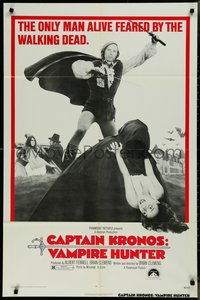 7p0267 CAPTAIN KRONOS VAMPIRE HUNTER 1sh 1974 the only man alive feared by the walking dead!