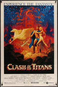 7p0277 CLASH OF THE TITANS 1sh 1981 Ray Harryhausen, fantasy art by Greg & Tim Hildebrandt!