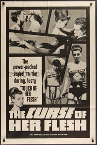 7p0306 CURSE OF HER FLESH 1sh 1968 power-packed sequel to the daring lusty Touch of Her Flesh!