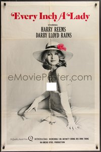 7p0341 EVERY INCH A LADY 1sh 1975 image of sexiest Darby Lloyd Rains, white background design!