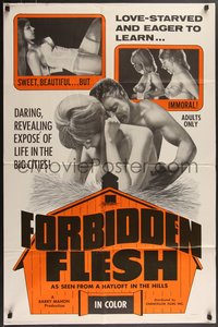 7p0356 FORBIDDEN FLESH 1sh 1968 Sam Stewart, Sue Akers, love starved & eager to learn!