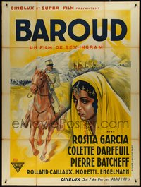 7p0076 BAROUD French 1p 1932 Rosita Garcia, wonderful Arabian art by Abal, ultra rare!