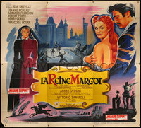 7p0062 QUEEN MARGOT French 6p 1954 Grinsson art of Jeanne Moreau, Rosay & Dreville, ultra rare!