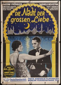 7p0138 NIGHTS OF LOVE German 34x48 1933 Gustav Frohlich, Jarmila Novotna, von Bolvary, ultra rare!