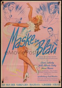 7p0145 MASKE IN BLAU German 1943 Josef Fenneker art of ballerina Clara Tabody & men, ultra rare!