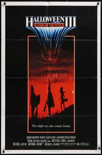 7p0387 HALLOWEEN III 1sh 1982 Season of the Witch, horror sequel, the night no one comes home!