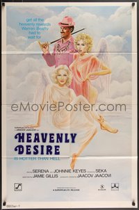 7p0393 HEAVENLY DESIRE 1sh 1979 Villagran art of sexy angels and pimp devil, rare!