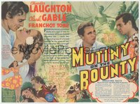 7p0132 MUTINY ON THE BOUNTY herald 1935 Clark Gable, Charles Laughton, Movita, $2,000,000 sensation!