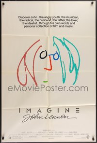 7p0414 IMAGINE 1sh 1988 classic self portrait artwork by former Beatle John Lennon!