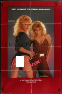 7p0420 INTIMATE LESSONS 1sh 1982 K.C. Valentine, sexy Danielle wants someone to look up her dress!