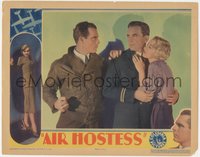 7p0754 AIR HOSTESS LC 1932 James Murray holds Evalyn Knapp as Pierson threatens them, ultra rare!