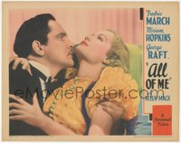 7p0755 ALL OF ME LC 1934 wonderful romantic c/u of Fredric March & pretty Miriam Hopkins!