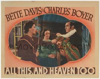 7p0758 ALL THIS & HEAVEN TOO LC 1940 Bette Davis watches Boyer stop O'Neil from taking his baby!