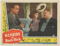 7p0768 BANK DICK LC 1940 Una Merkel watches dad W.C. Fields tipping his hat to Grady Sutton, rare!