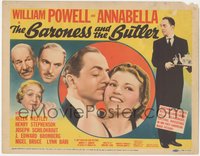 7p0659 BARONESS & THE BUTLER TC 1938 servant William Powell in Parliament, Annabella, ultra rare!