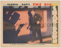 7p0774 BIG SHAKEDOWN LC 1934 menacing shadow with gun by scared Charles Farrell, ultra rare!