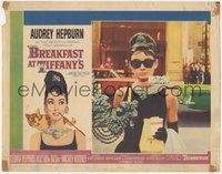 7p0784 BREAKFAST AT TIFFANY'S LC #6 1961 great close up of Audrey Hepburn in sunglasses & diamonds!