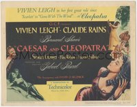 7p0661 CAESAR & CLEOPATRA TC 1946 Vivien Leigh & Claude Rains, written by George Bernard Shaw!