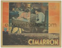 7p0795 CIMARRON LC 1931 Richard Dix & Irene Dunne with their baby in cradle, Best Picture, rare!