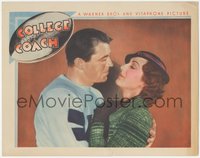 7p0798 COLLEGE COACH LC 1933 best c/u of coach's wife Ann Dvorak & football star Lyle Talbot, rare!