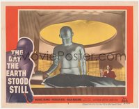 7p0803 DAY THE EARTH STOOD STILL LC #3 1951 close up of Gort healing Rennie while Neal watches!