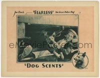 7p0809 DOG SCENTS LC 1926 Fearless the Great Police Dog relaxing with his master, ultra rare!