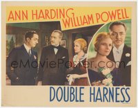 7p0812 DOUBLE HARNESS LC 1933 William Powell with Ann Harding & with Henry Stephenson, rare!