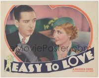 7p0816 EASY TO LOVE LC 1934 great c/u of Genevieve Tobin smiling at Edward Everett Horton, rare!