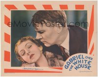 7p0832 GABRIEL OVER THE WHITE HOUSE LC 1933 best c/u of Walter Huston & Karen Morley, ultra rare!