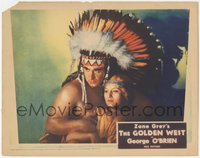 7p0844 GOLDEN WEST LC 1932 white George O'Brien turns Indian chief, Chandler, Zane Grey, ultra rare!