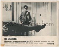 7p0848 GRADUATE int'l LC #1 1968 classic image of Dustin Hoffman & sexy nyloned leg!