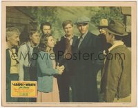 7p0852 GRAPES OF WRATH LC 1940 Henry Fonda comes home from prison & warily eyes his sister's husband!