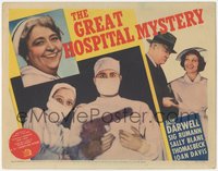 7p0682 GREAT HOSPITAL MYSTERY TC 1937 cool image of Jane Darwell with doctor & nurse at gunpoint!