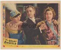 7p0857 GREAT ZIEGFELD LC 1936 Fanny Brice tells William Powell she knows a skunk when she sees one!