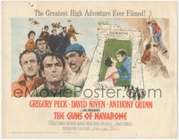 7p0684 GUNS OF NAVARONE TC 1961 art of Gregory Peck, David Niven & Anthony Quinn by Howard Terpning!