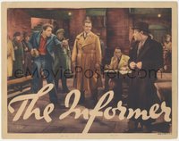 7p0871 INFORMER LC 1935 Preston Foster watches Victor McLaglen falsely accusing Meek, John Ford!