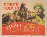 7p0691 KISMET TC 1944 close up of sexy Marlene Dietrich as a harem girl with Ronald Colman!